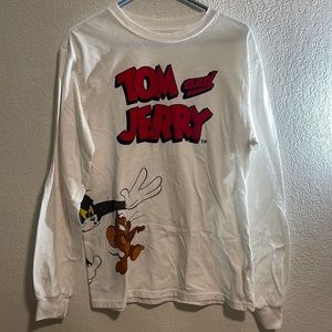 tom and jerry long sleeve white shirt good condition